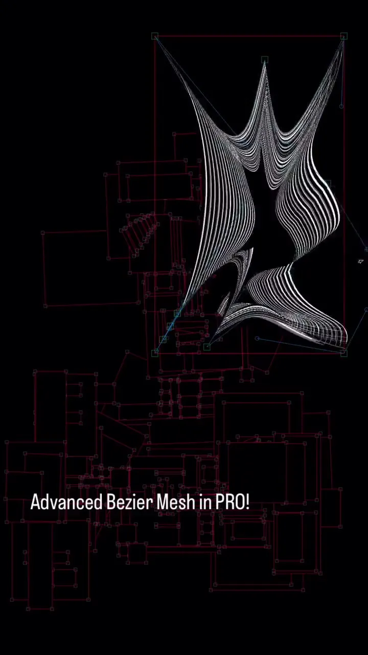 Bending content over curved surfaces with the advanced Bézier mesh in LayerMapper Desktop PRO.