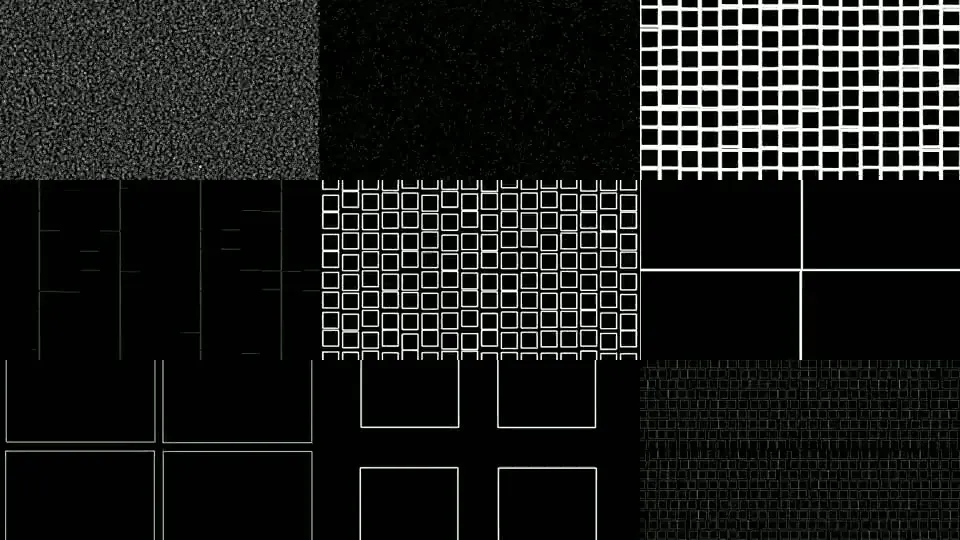 Preview mosaic of nine clips from the Jitters pack