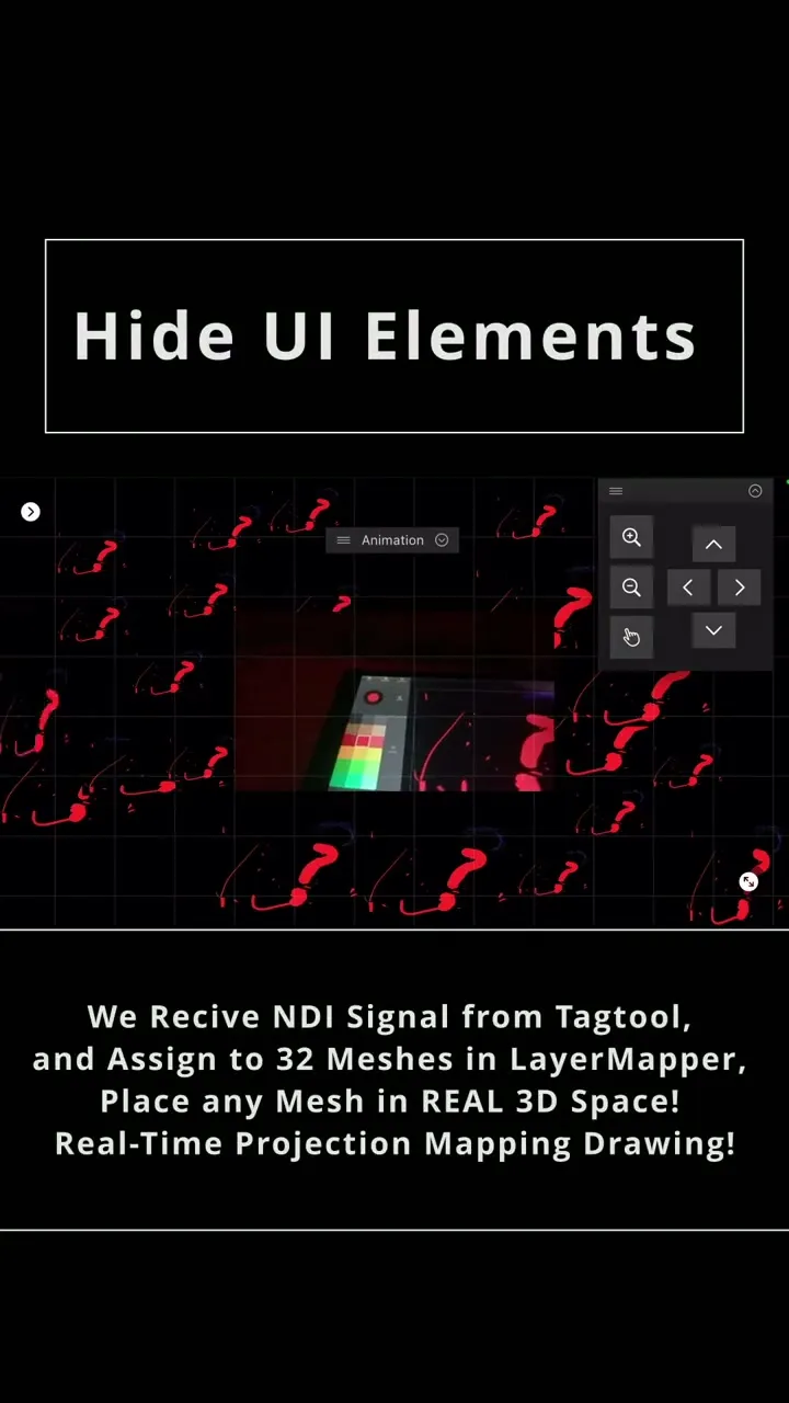 Meshes and live drawing over NDI
