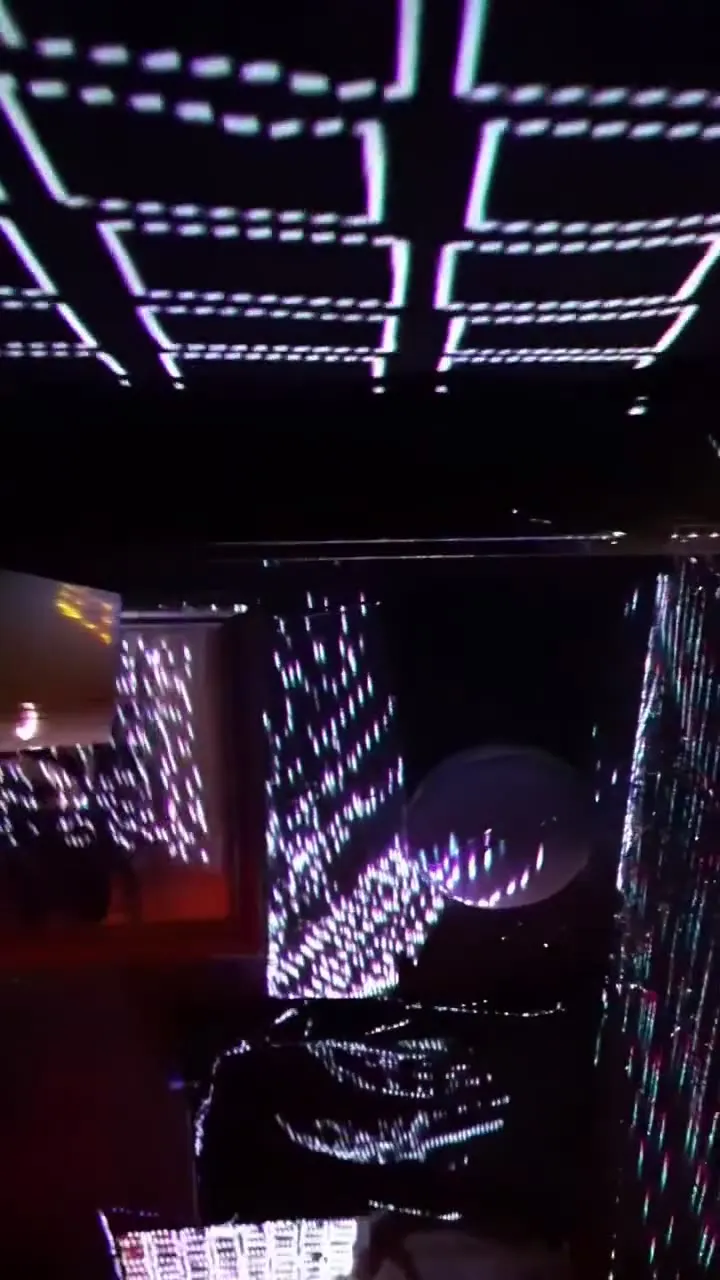 Trees, a dome and projection beams at the LayerMapper LITE release garden party.