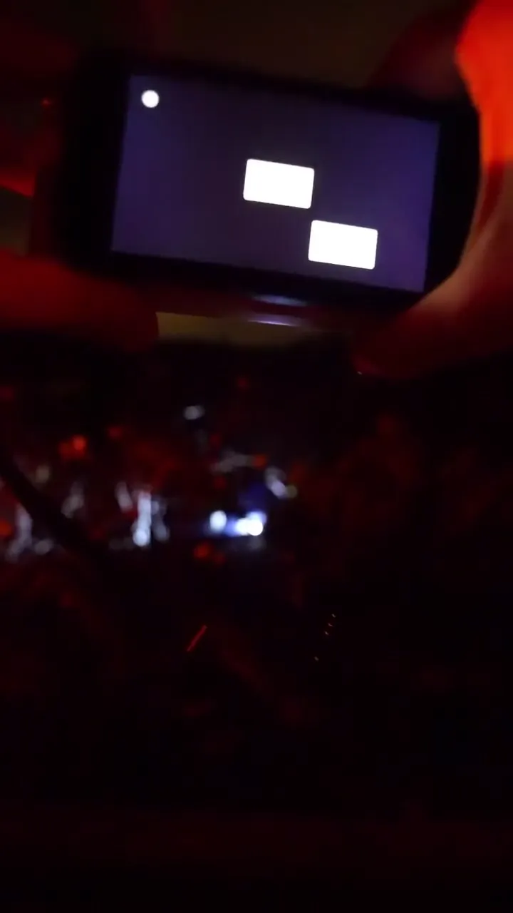 A projection laser show sent over a wireless HDMI transmitter.