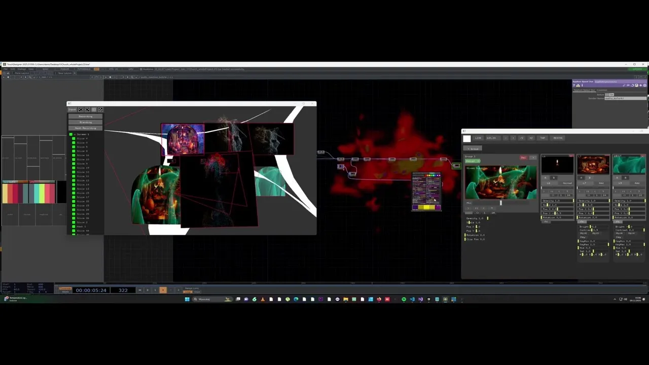 TouchDesigner via Spout